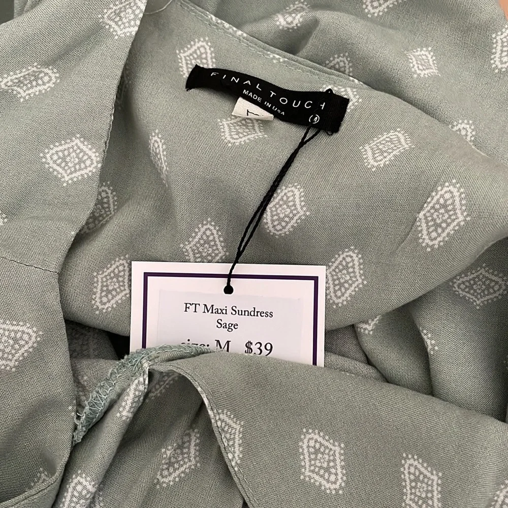 NWT Silky Maxi Festival Boho Beach Summer Dress - Picture 9 of 10